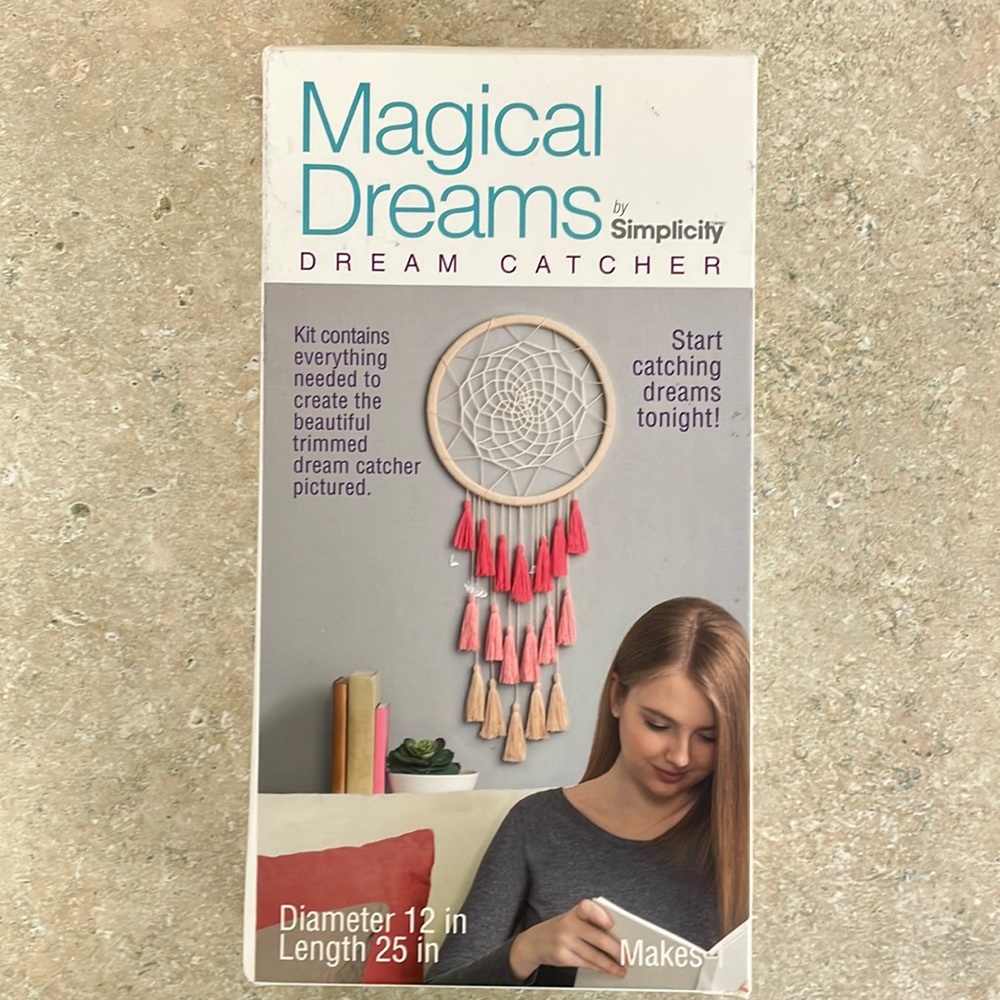 NEW Magical Dreams Simplicity Dream Catcher Craft Decor DIY Kit 12x25"